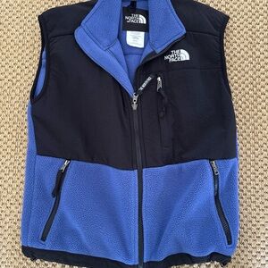 The North Face Black & Periwinkle Fleece Vest Women’s Size XS